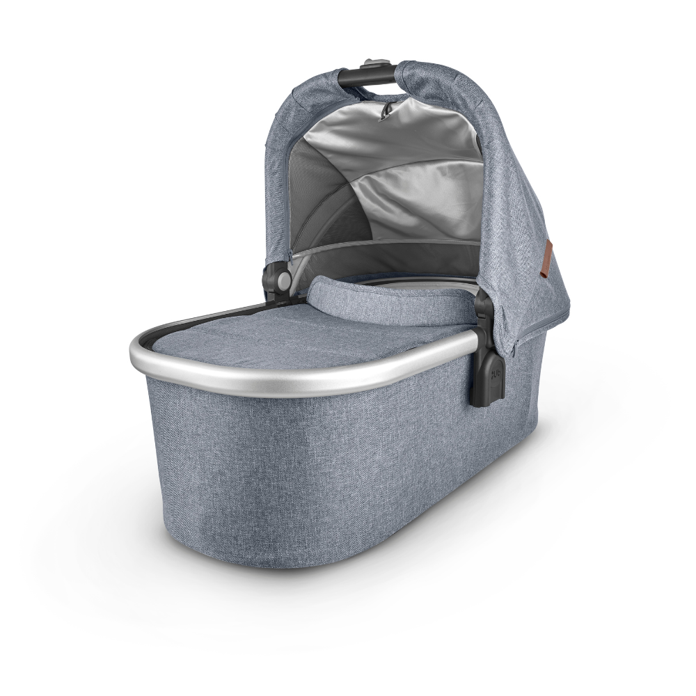 Sivo modra košara za novorojenčka